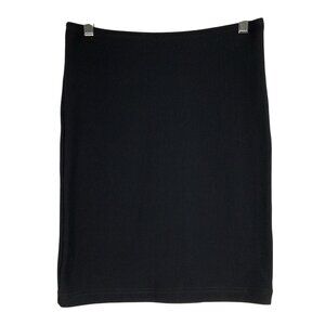American Apparel Black Ribbed Elastic Seam Pullover Stretch Tube Tank Top Size M